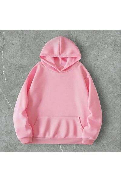 Butik Βαμβακερό φούτερ Unisex Oversize με κουκούλα - 3 κλωστές