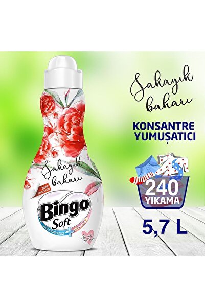 Bingo Soft Konsantre Çamaşır Yumuşatıcısı Şakayık Baharı 1440 ml Ekonomi Pake...