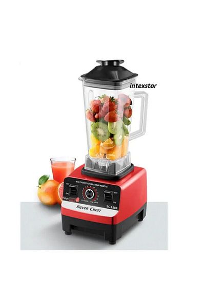 Silver Crest Professional 6000watt 2.5lt Cafe Bar Double Jug Belender Ice Crusher Grinder PRO