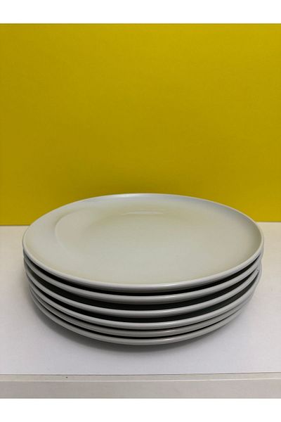 Kütahya Porselen Kunter Şekercioğlu Special Series White Serving Plate 27 cm Set of 6