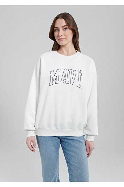 Mavi Women's White Sweat - M1611192-70057