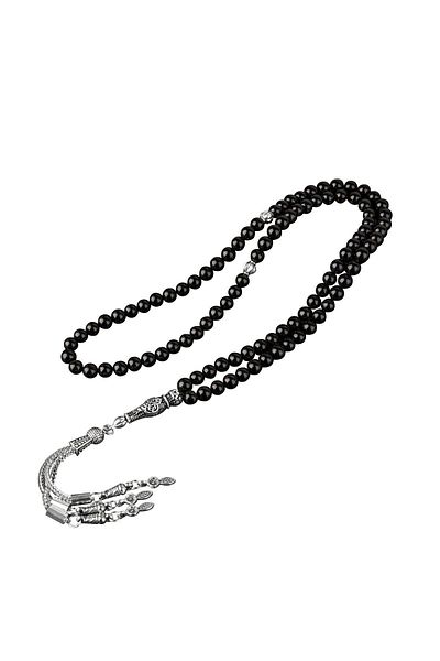 OSMANLI DOĞAL TAŞ Black Tourmaline Natural Stone Rosary 99Pcs - 6mm