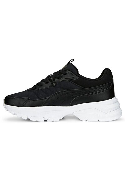 Puma Cassia Via - Black and White Shadow Gray-Gold