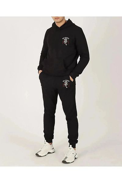 borjomi Σετ φόρμας Oversize Hooded - Φούτερ και Jogger Printed