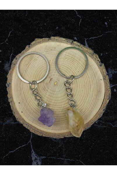 DOĞAL TAŞ CENNETİ CHEI DE PIATRĂ NATURALĂ BINARĂ CITRIN-AMETIST (CERTIFICAT)