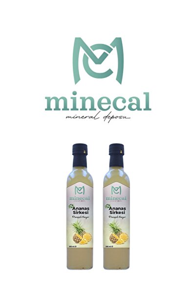Minecal Ananas Sirkesi 2x500 ml – %100 Katkısız Doğal | Şekersiz | Koruyucu I...