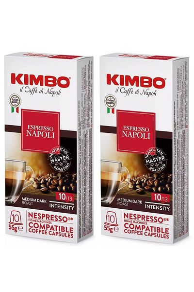 Kimbo Napoli Nespresso Compatible Capsule Coffee (IN A BOX OF 10) (SET OF 2)