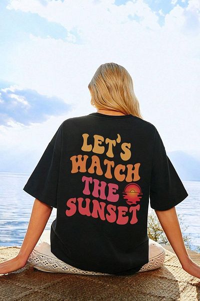 uyguntarz Μπλουζάκι Unisex Lets Watch The Sunset Design