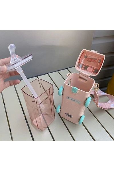 Luca Mia 500ml Tritan Bus Shaped Water Bottle/Flask