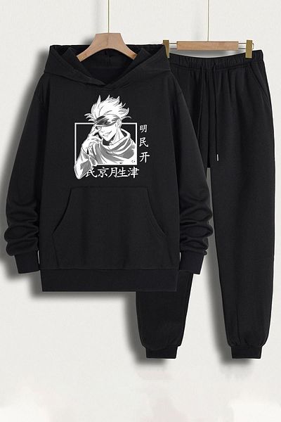 uyguntarz Σετ φόρμας Unisex Jujutsu Kaisen με στάμπα