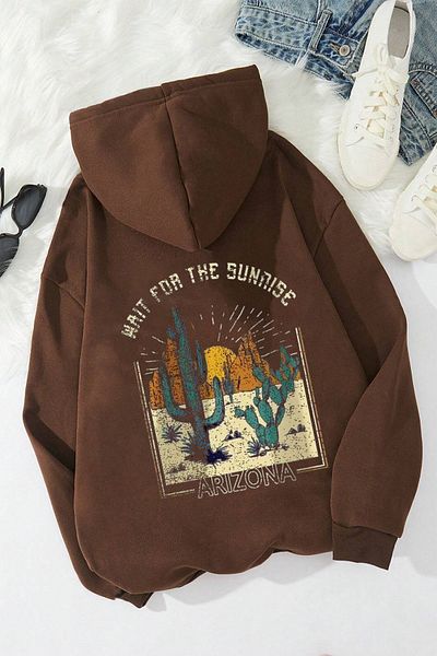 uyguntarz Übergroßes Sweatshirt mit Arizona-Print