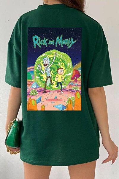 uyguntarz Unisex Rick And Morty Baskılı T-shirt