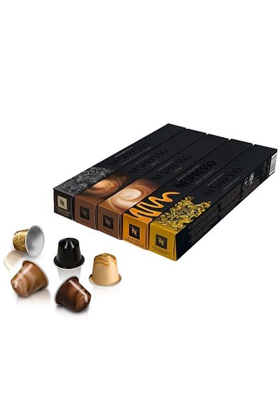 Nespresso مجموعة كبسولات القهوة ذات النكهات الحليبية المثالية مكونة من 5 قطع