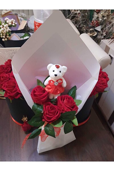 Teknoloji group tekli ayıcıklı buket güllü