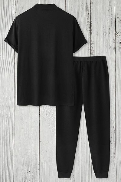 uyguntarz Bedrucktes zweiteiliges Unisex-Trainingsanzugset „Los Angles“.