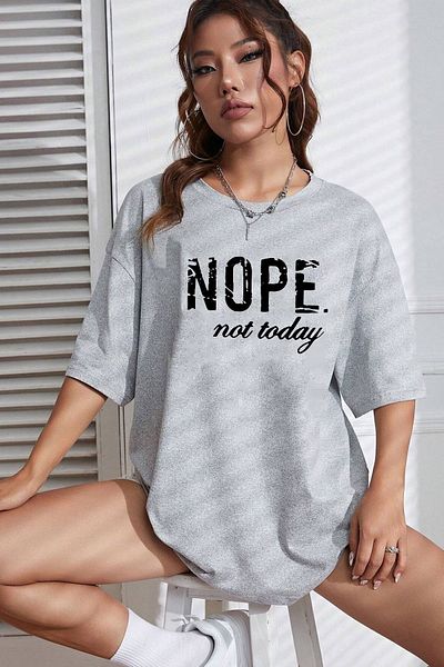 uyguntarz Unisex-T-Shirt mit „Not Today“-Aufdruck