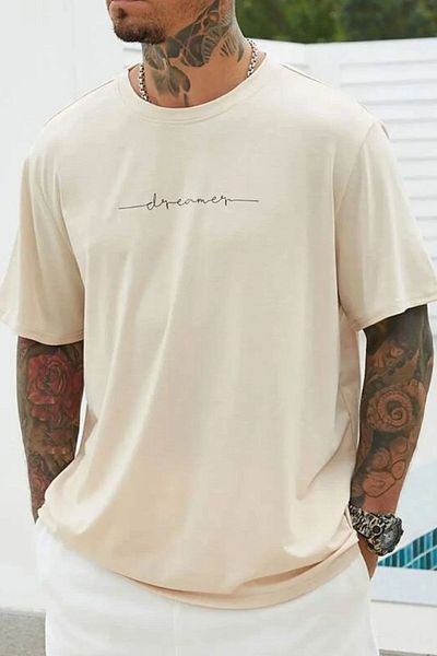 uyguntarz Pánské oversize tričko Dreamer Printed