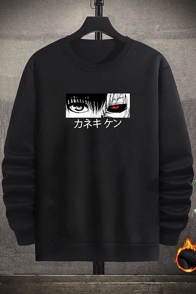 uyguntarz Унисекс суичър Ken Kaneki с кръгло деколте