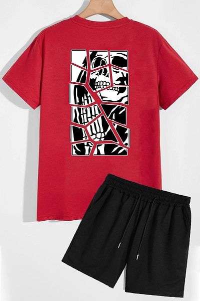trendypassion Anime-Shorts-T-Shirt-Trainingsanzug-Set