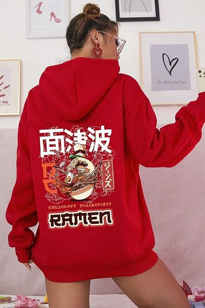 uyguntarz Унисекс суичър с щампа Ramen