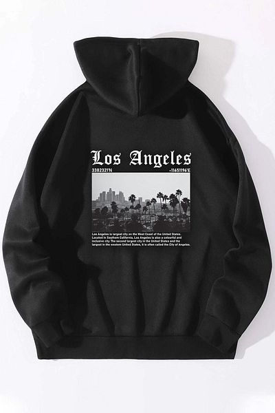 uyguntarz Унисекс суичър с щампи Los Angles