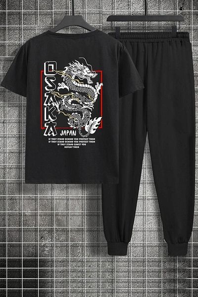 uyguntarz Σετ γυμναστικής 2 τεμαχίων Unisex Osaka Printed
