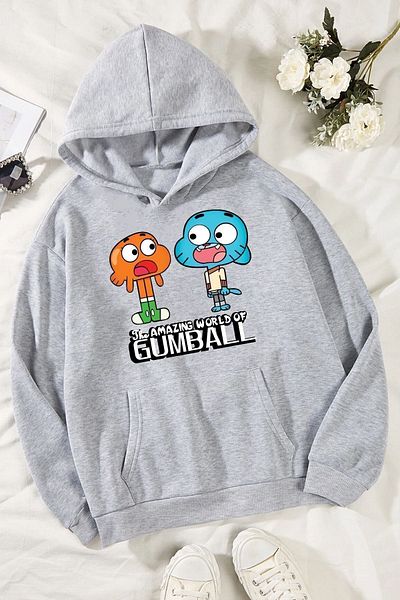 uyguntarz Φούτερ Unisex με σχέδιο Gumball