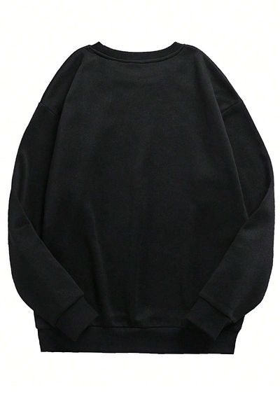 uyguntarz Unisex Φούτερ με λαιμόκοψη με στάμπα γάτα