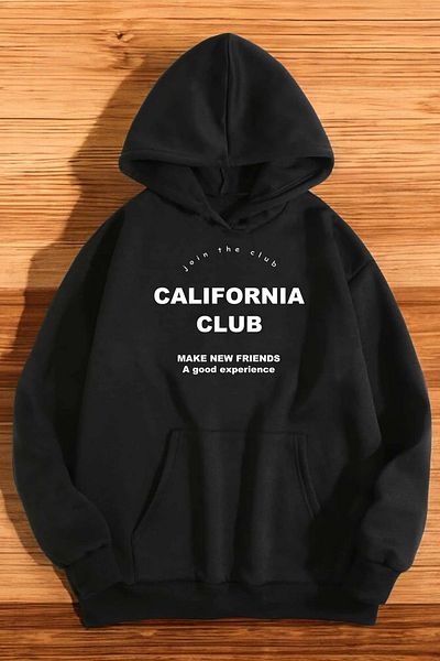 uyguntarz Голям суичър с щампа California Club