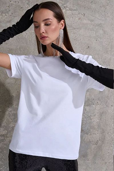 uyguntarz Unisex Βαμβακερό Oversize Basic Tshirt