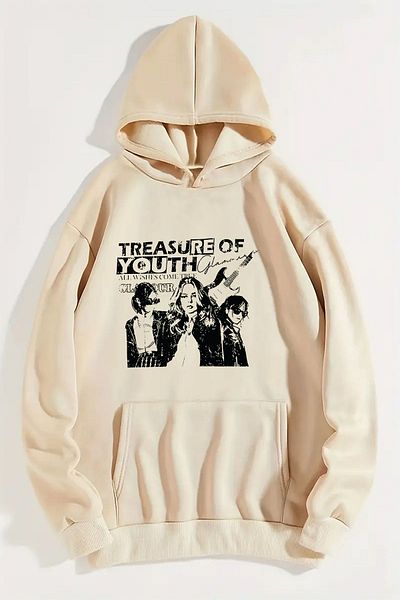 uyguntarz Φούτερ σε ανοιχτόχρωμη στάμπα Treasure Of Youth