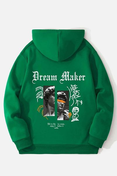 uyguntarz Φούτερ Unisex Dream Maker με στάμπα oversize