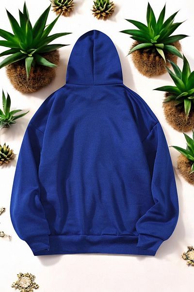 uyguntarz Unisex oversize mikina s potiskem na plátně s orchidejí