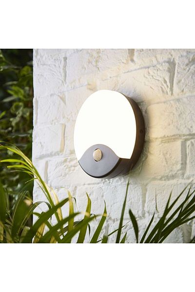 Cata Palermo Led Wall Luminaire with 20 W Sensor - Yellow Light (4000K) - Gray Case - Ct-7092