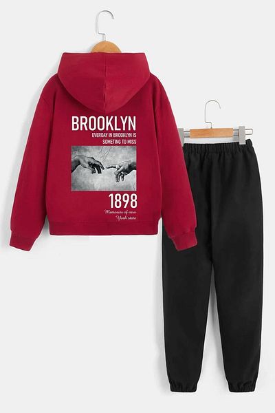 uyguntarz Bedruckter 1898 Brooklyn-Trainingsanzug für Kinder