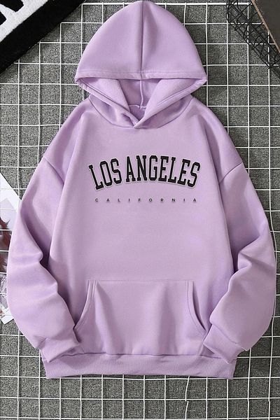 uyguntarz Unisex φούτερ με στάμπα Los Angles