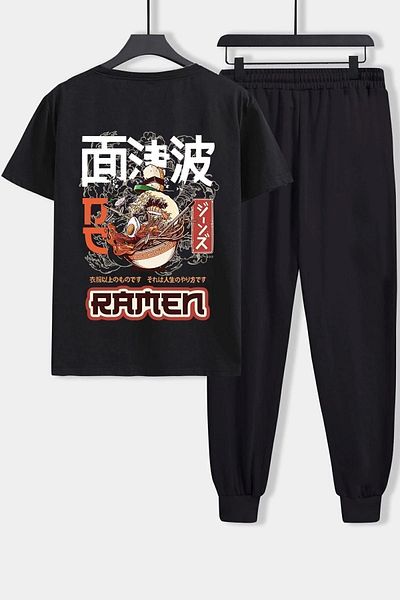 uyguntarz Σετ γυμναστικής 2 τεμαχίων Unisex Ramen Printed