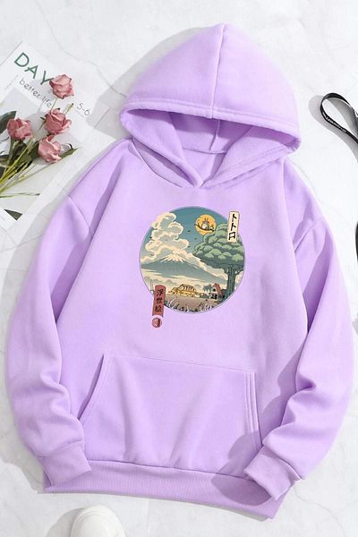 uyguntarz Унисекс суичър с щампа Ukiyo E на Neighbor