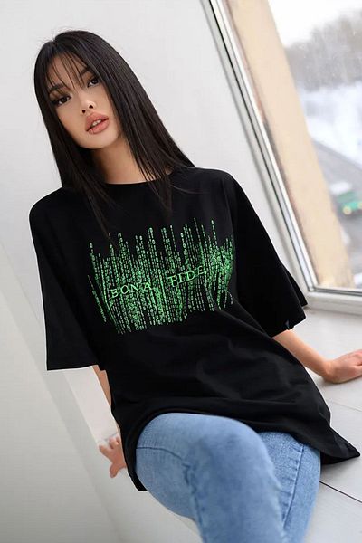uyguntarz Μπλουζάκι Unisex Bona Seedling Printed Oversize