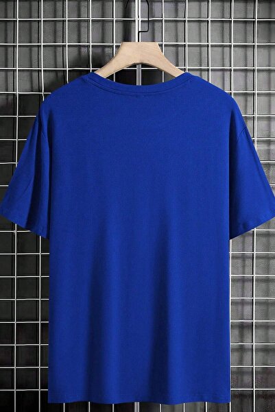 uyguntarz Męski T-shirt oversize z nadrukiem Ny