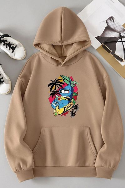 uyguntarz Unisex φούτερ με στάμπα με μπανάνα