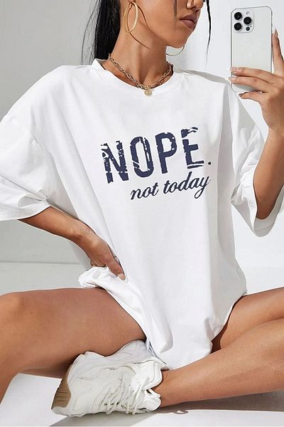 uyguntarz Tricou imprimat unisex „Nu azi”.
