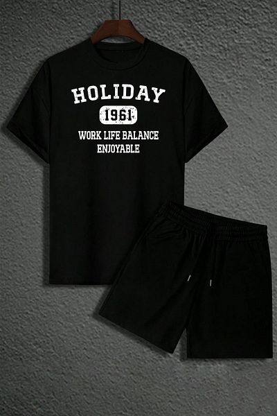 uyguntarz Σετ Unisex Holiday εμπριμέ σορτς