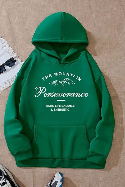 uyguntarz Φούτερ Perseverance Printed - Oversize φούτερ