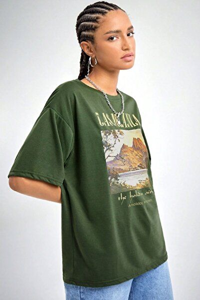 trendypassion Μπλουζάκι με στάμπα στην πλάτη