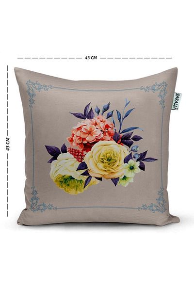 Sakallı Husă de pernă decorativă imprimată 3d Rose Garden