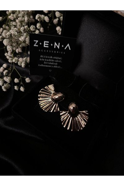 ZENA ACCESSORİES Parma Rose Steel Earrings