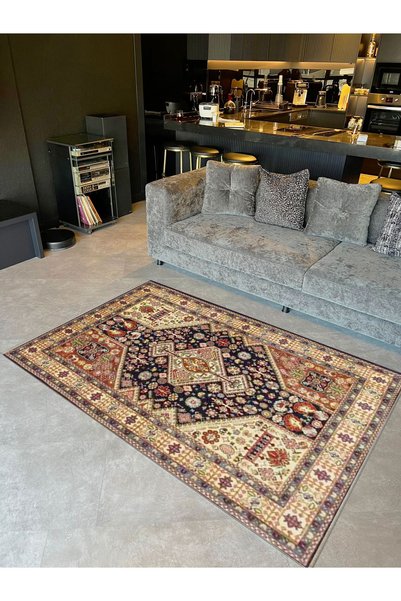 Rugs Modern Halı Leyla Collection Coffee Beige Patterned Woven Base Modern De...