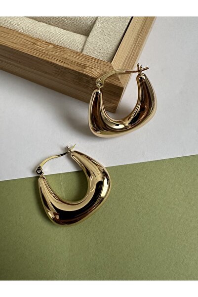 ringbox Gold Sepet Model Dörtgen Küpe