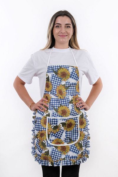 sevilya Jarse Frilly Liquid Proof Waterproof Kitchen Apron